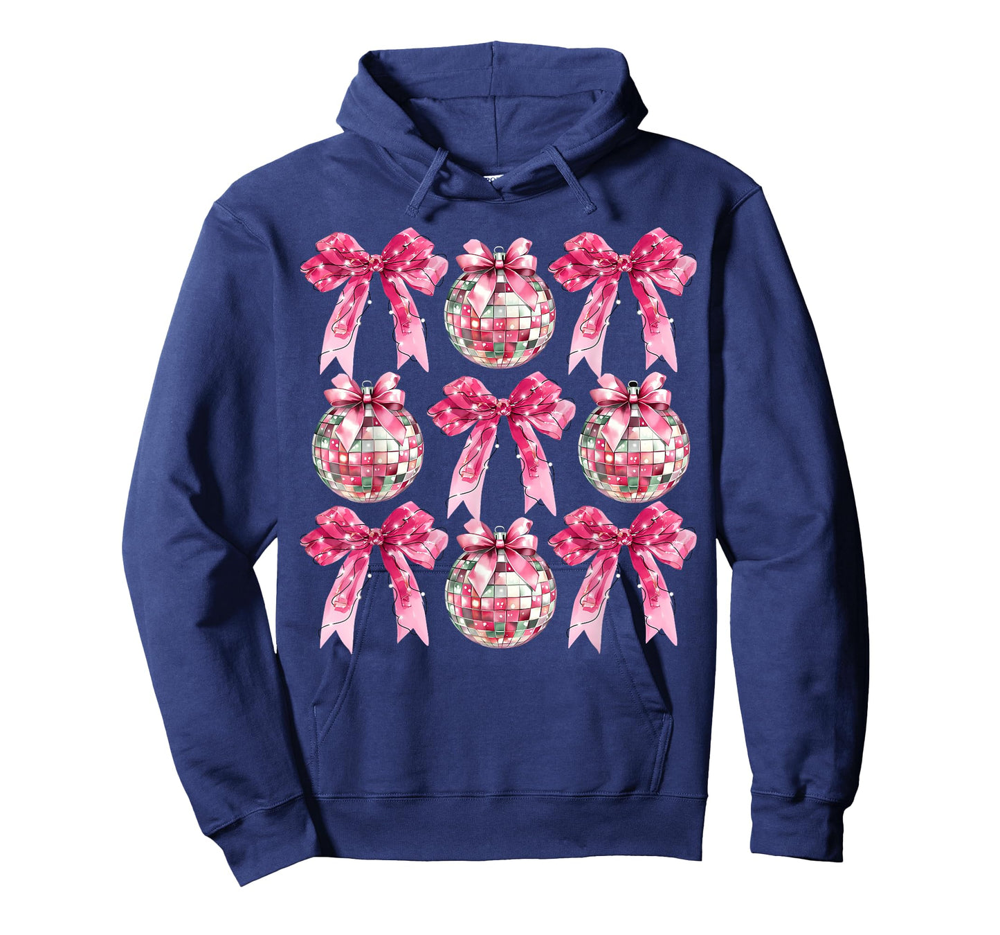 Pink Disco Ball Coquette Happy New Years 2026 T-Shirt
