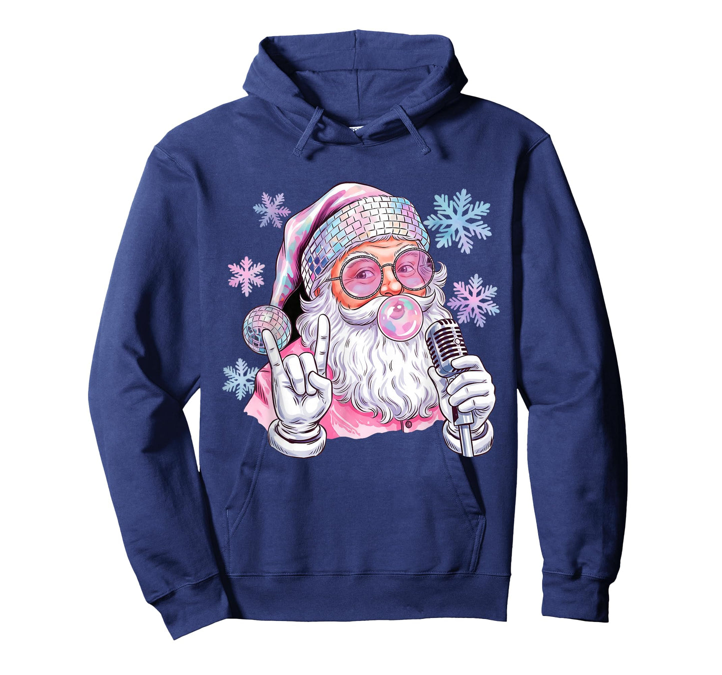 Girls Christmas Santa Bubblegum Christmas T-Shirt