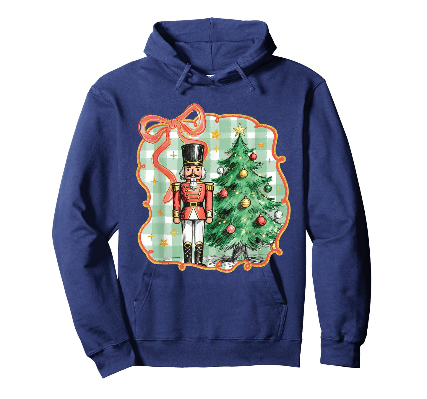 Preppy Nutcracker Christmas Tree Coquette Bow Xmas Holiday T-Shirt