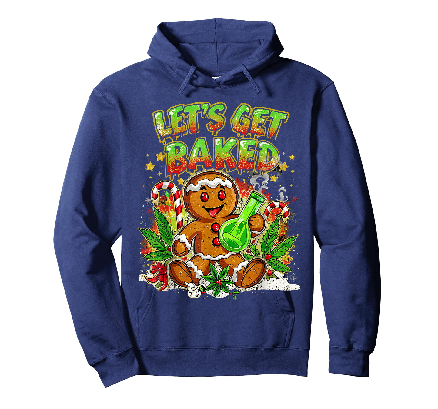 Let’s Get Baked Funny Gingerbread Christmas Design T-Shirt