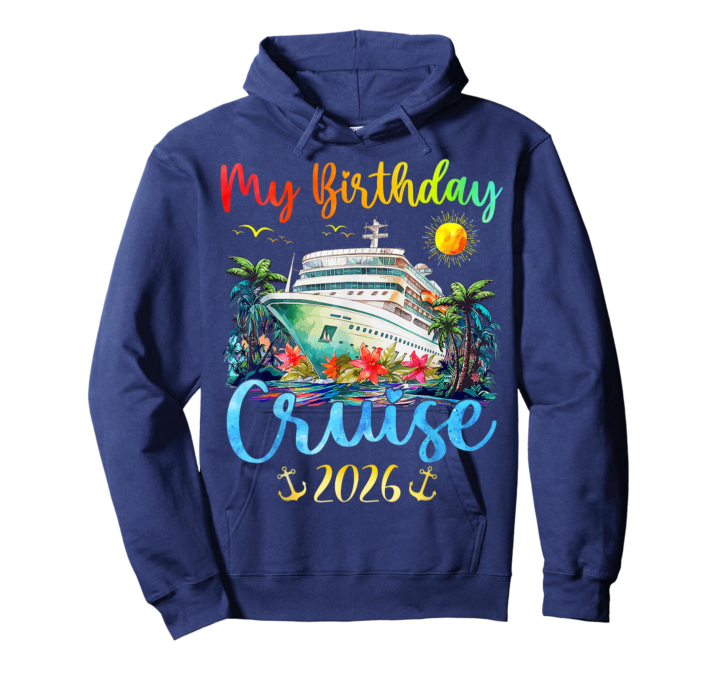 Festive My Birthday Cruise Ship Party 2026 Men, Women, Kids T-Shirt