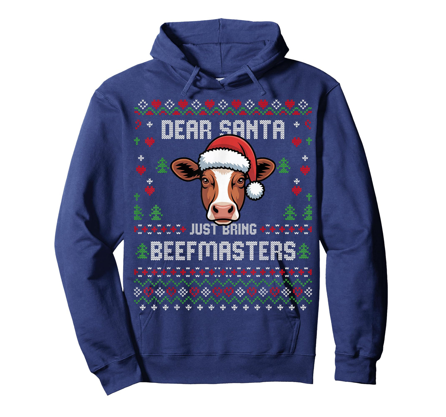 Beefmaster Cow Christmas Cattle Ugly Xmas Sweater Festive T-Shirt
