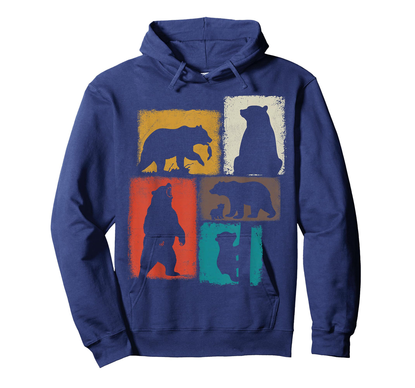 Bear Vintage Collage Outdoorsman Wildlife Lover T-Shirt