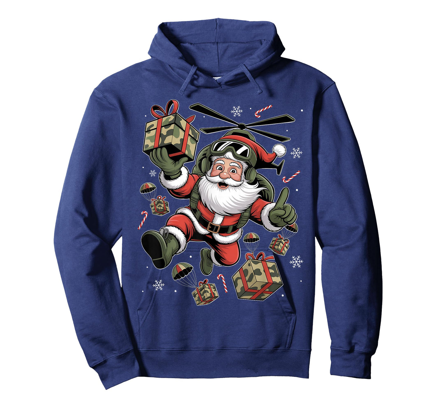 Camouflage Santa Claus Christmas Men Boy Kids Camo Xmas T-Shirt