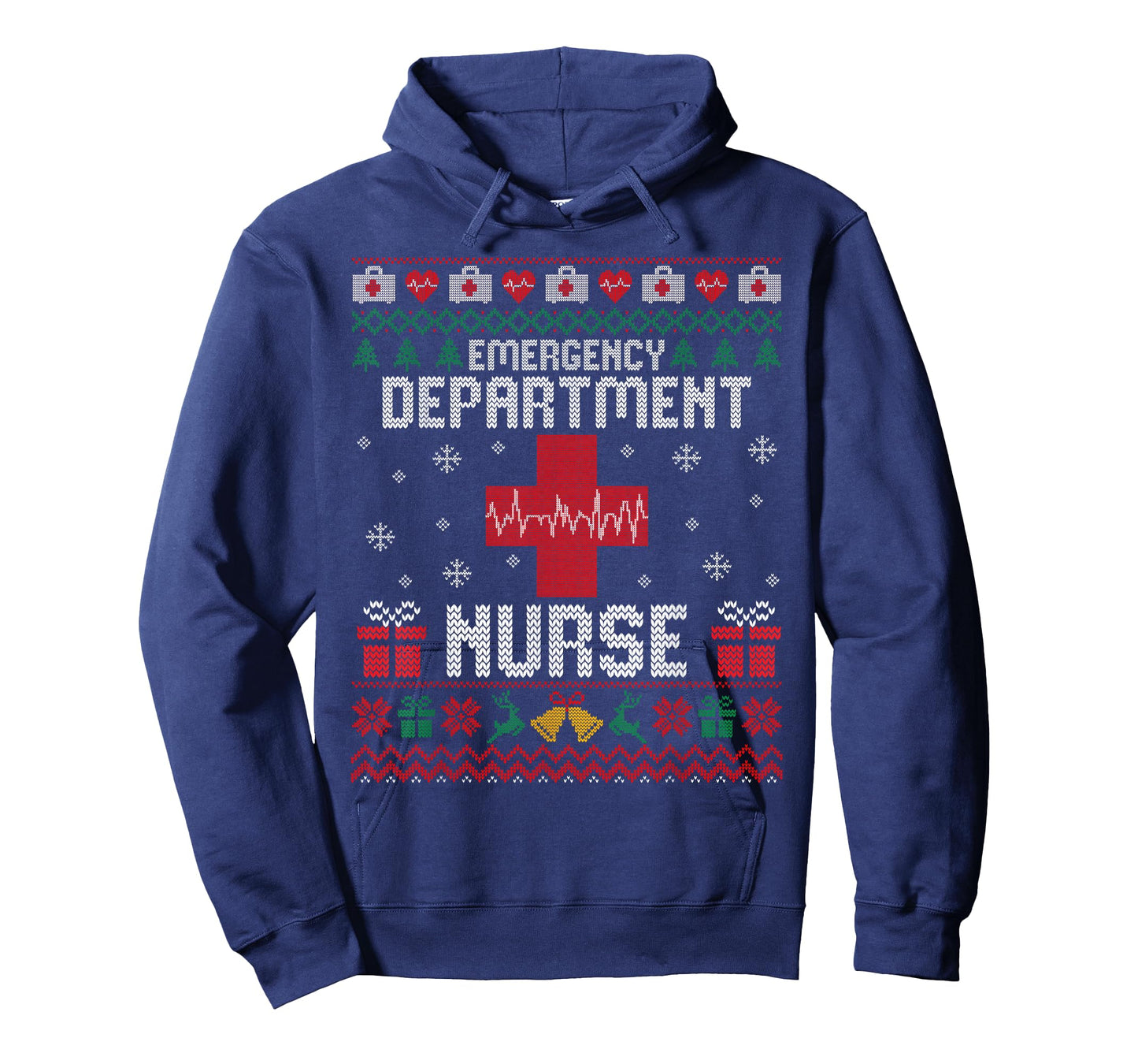 Emergency Department Christmas Nurse Ugly Sweaters T-Shirt