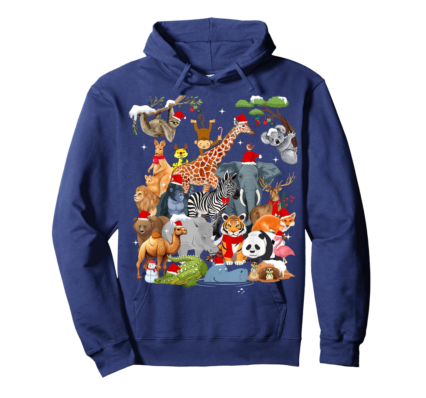 Men Women Kids Wildlife Zoo Day Christmas Party 22 Animals T-Shirt