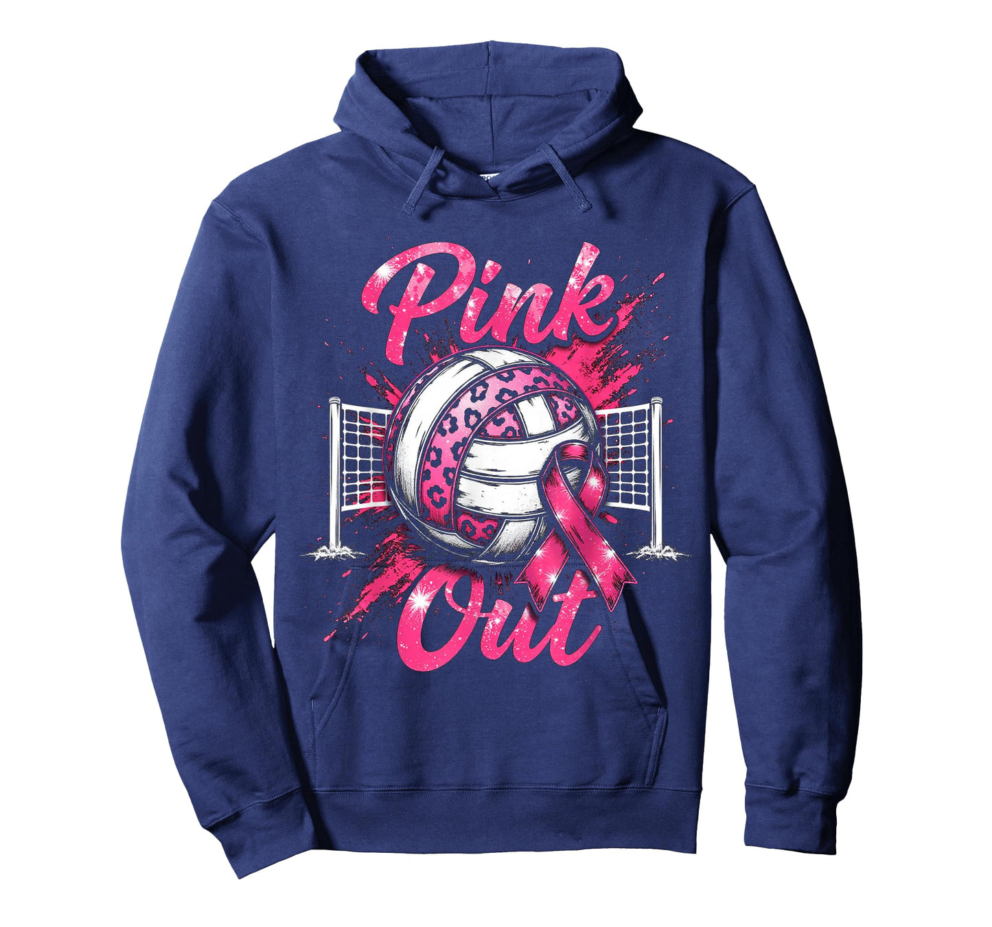 Matching Volleyball Breast Cancer 2025 Squad Support Ribbon T-Shirt
