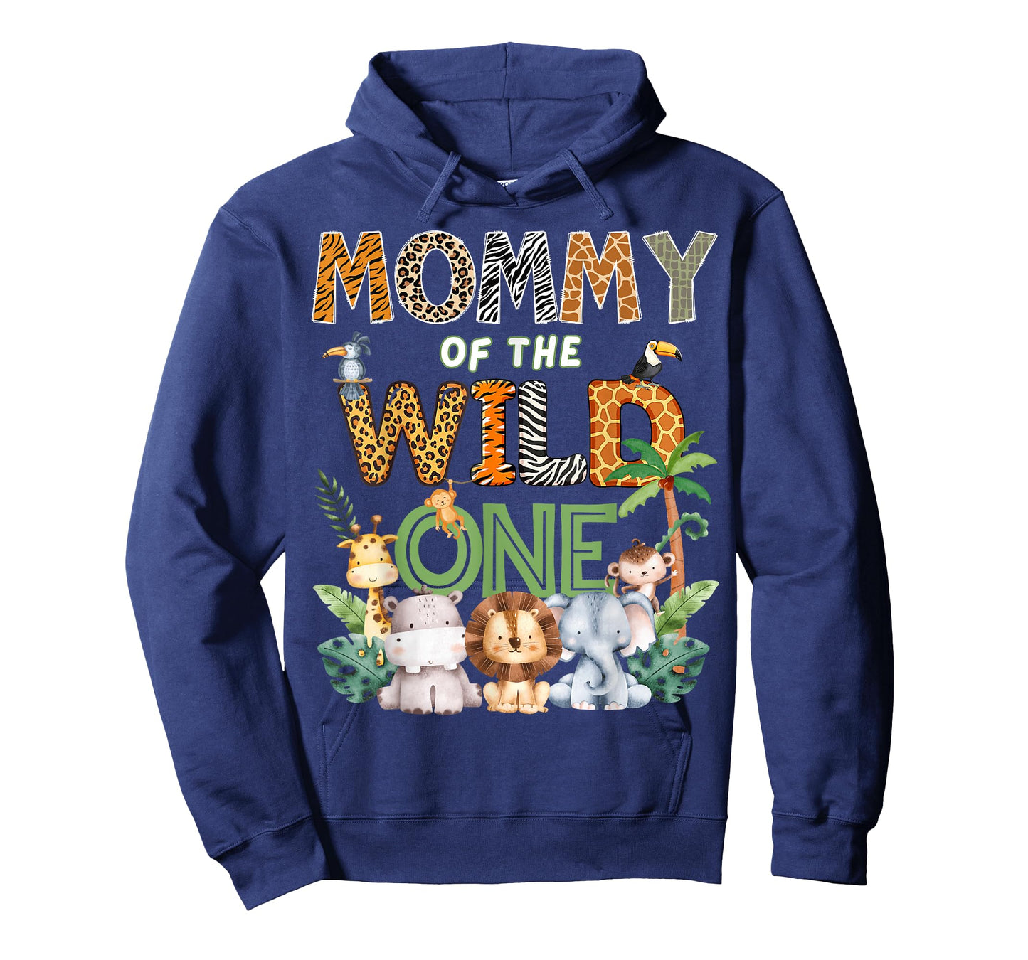 Mommy of The Wild One Safari 1St Birthday Kids T-Shirt