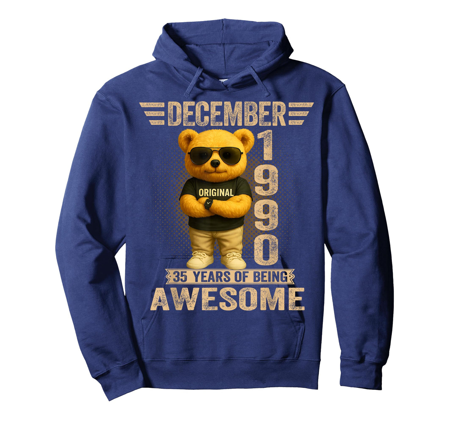 35 Year Old December 1990 Teddy Bear 35th Birthday Men Women T-Shirt