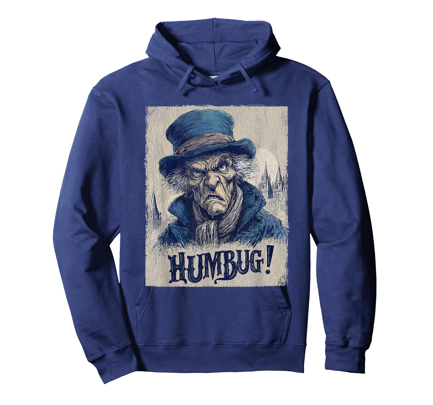 Funny Ebenezer Scrooge Humbug Vintage Grumpy Christmas Humor T-Shirt