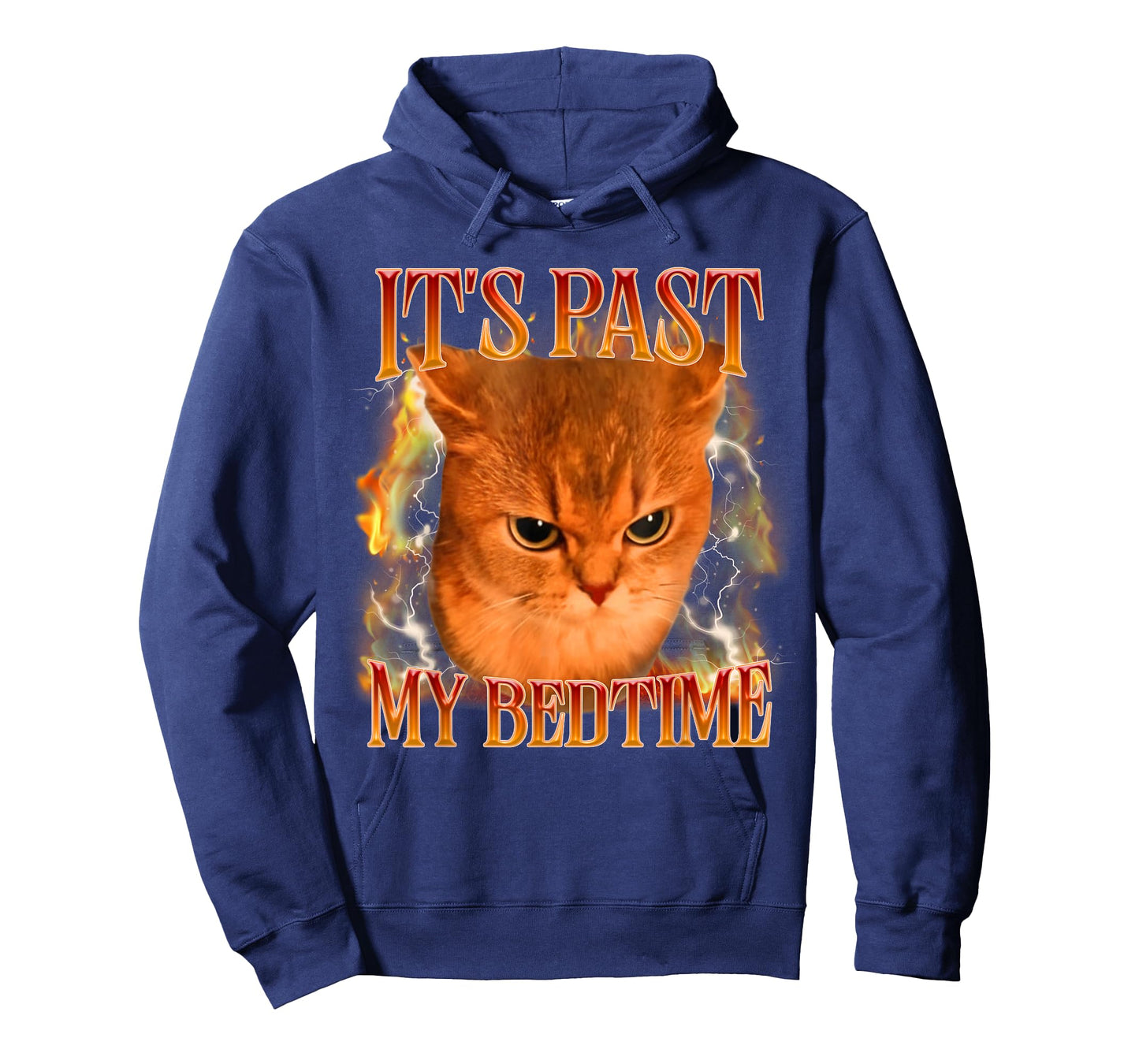 Funny It's Past My Bedtime Cat Meme Animals Humor T-Shirt