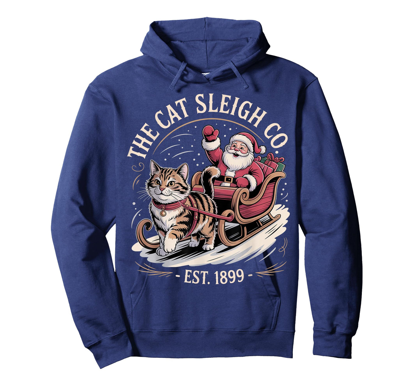 Funny Retro Christmas Cat T-Shirt