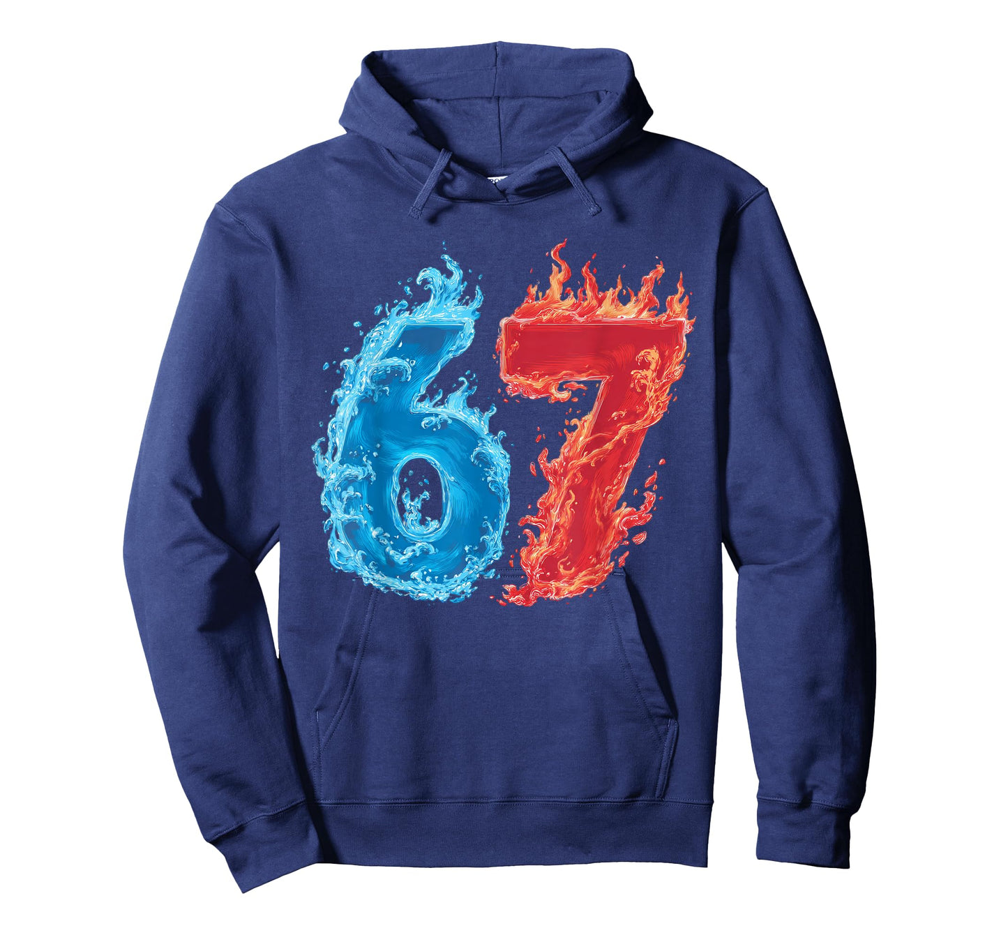 67 Water and Fire Six Seven | Gen Alpha Slang | Meme T-Shirt