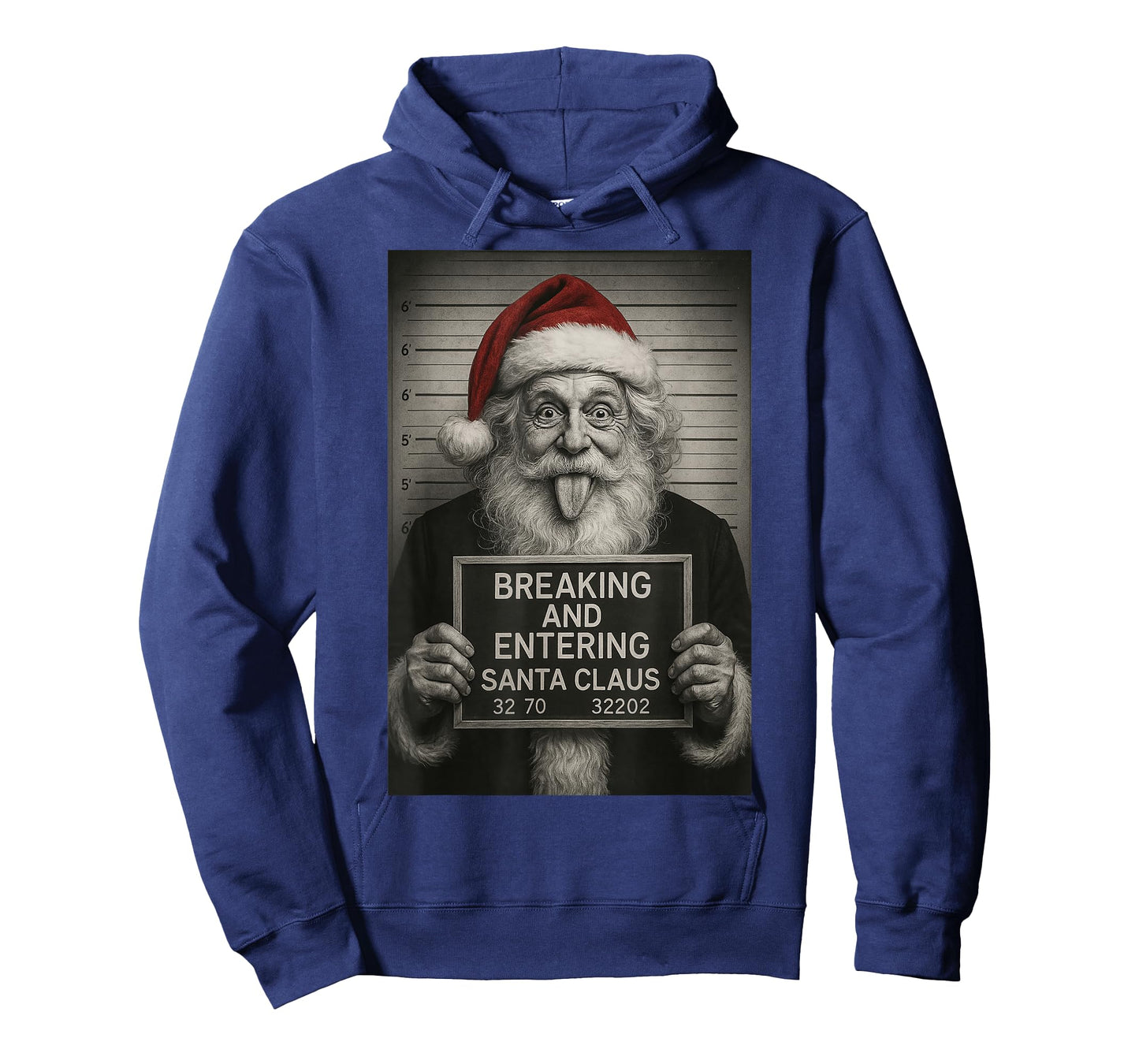 Funny Santa Claus Mugshot Christmas – Santa Xmas T-Shirt