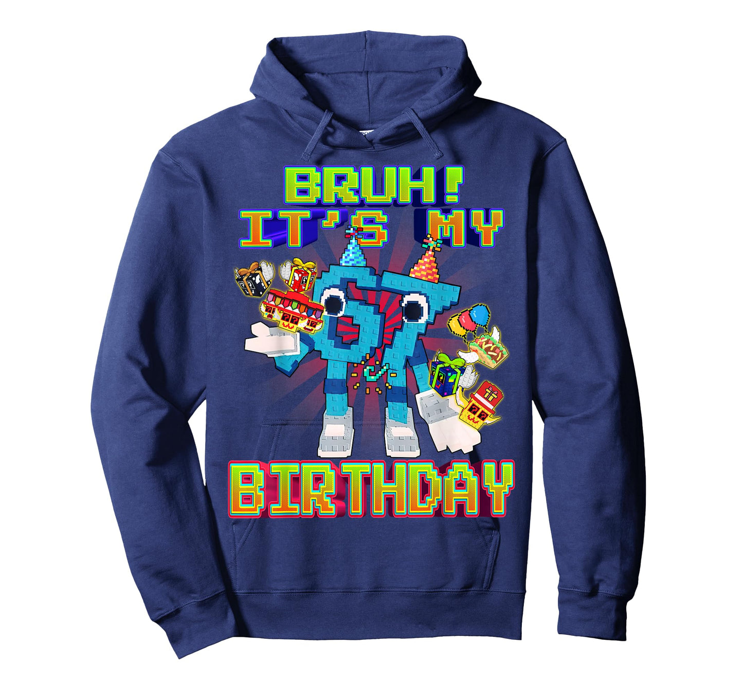 Bruh Birthday 67 Lucky Blocks Funny Brainrot for Kids Teens T-Shirt