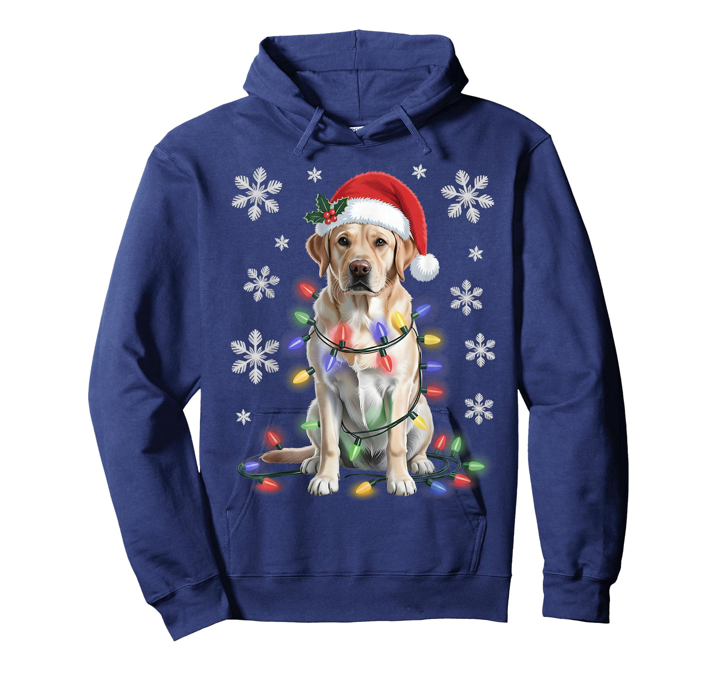 Yellow Labrador Retriever Christmas Tree Light Pajama Dog T-Shirt