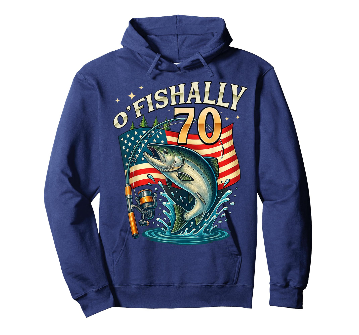 O'fishally 70 Years Old Fishing 70th Birthday Fisherman T-Shirt