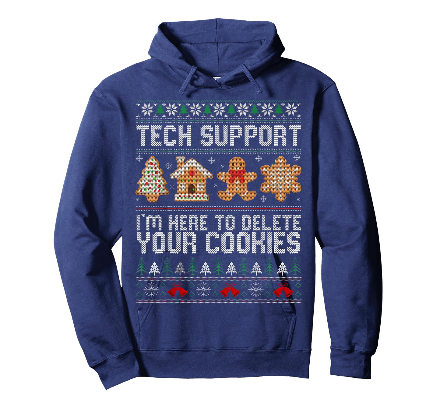 Christmas Tech Support Here to Delete Cookies Xmas Men Women T-Shirt