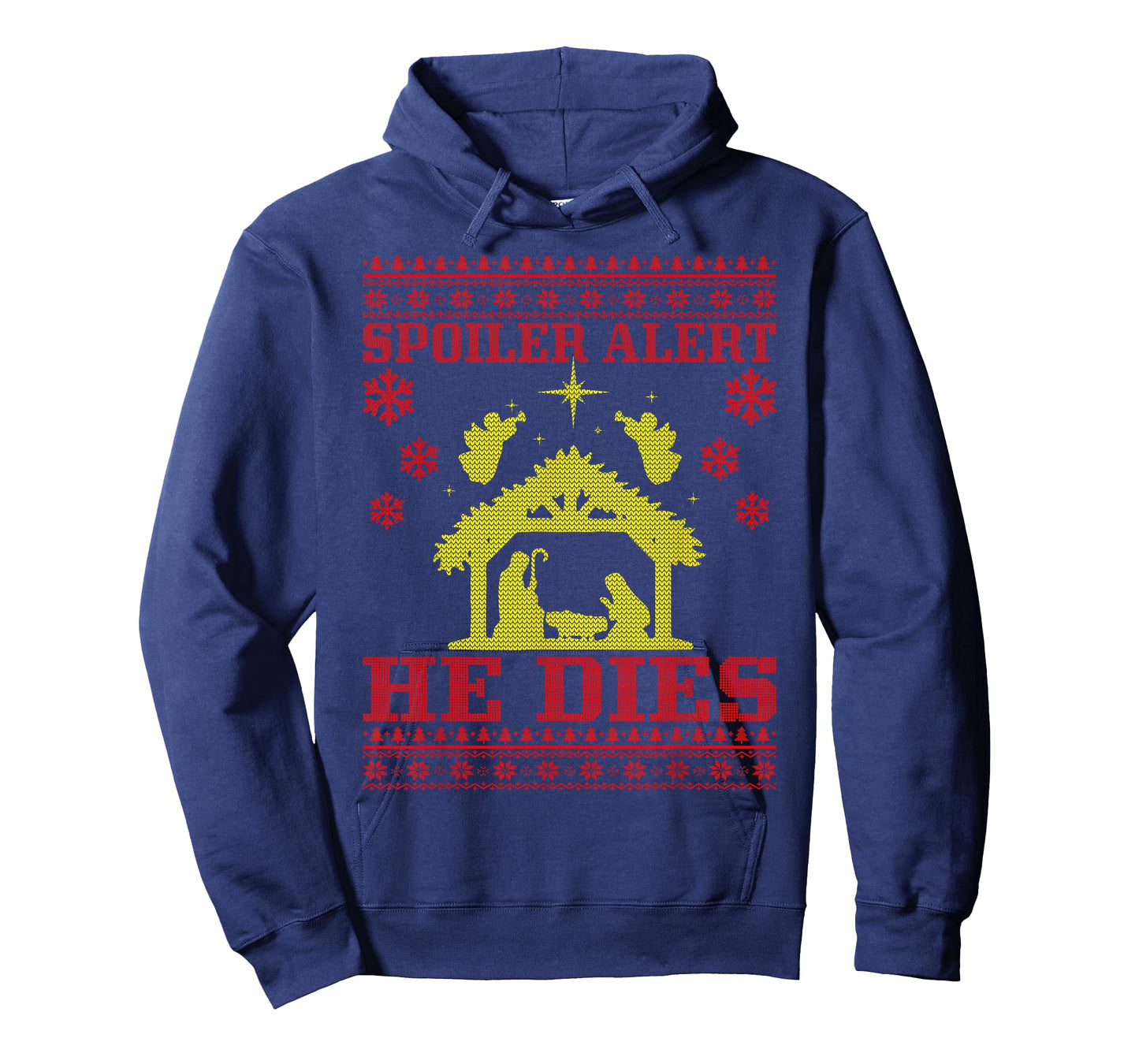 Spoiler-Alert He Christmas Ugly Sweater Nativity T-Shirt