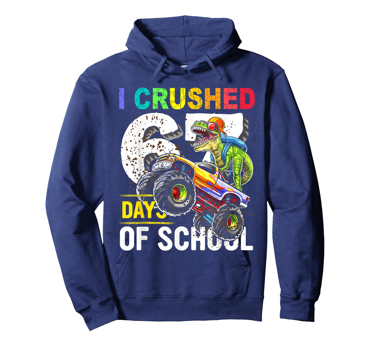 I Crushed 67 Days of School Funny Six Seven Meme Boys Kids T-Shirt