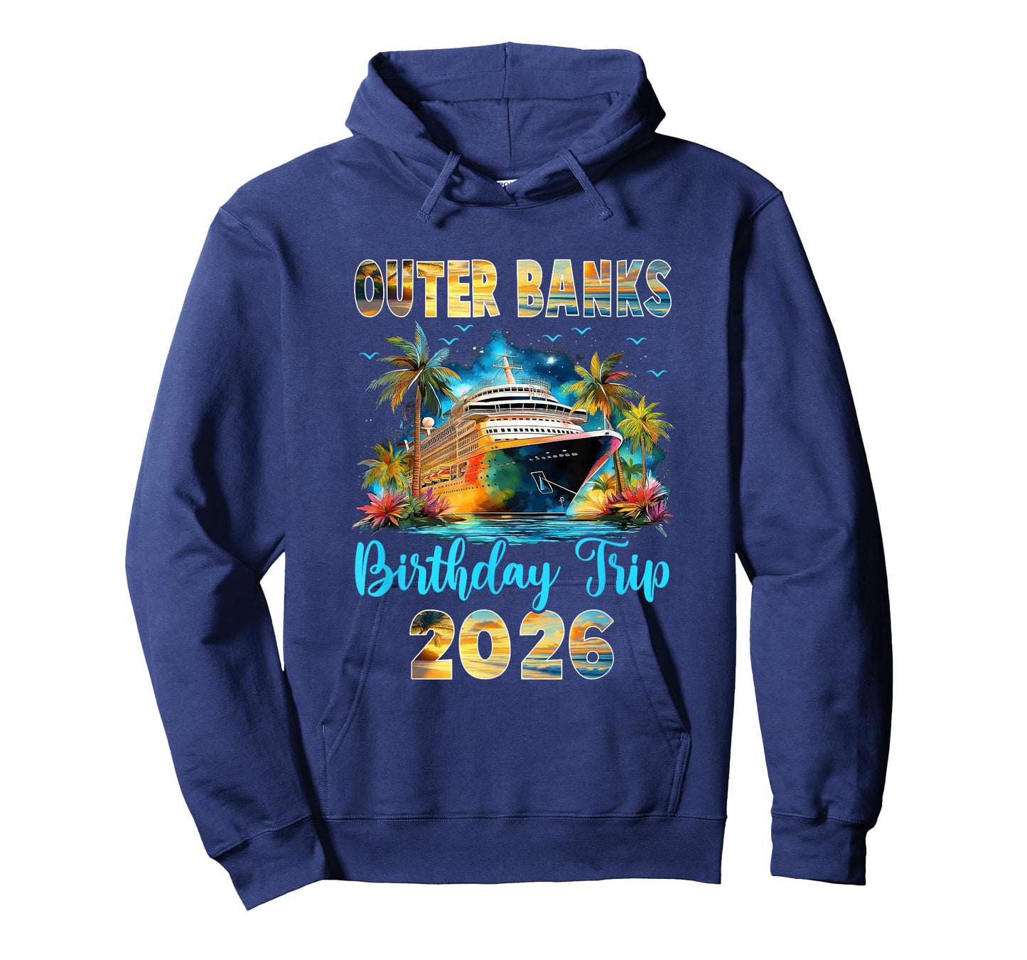 Outer Banks Birthday Trip 2026 Family Birthday Cruise T-Shirt