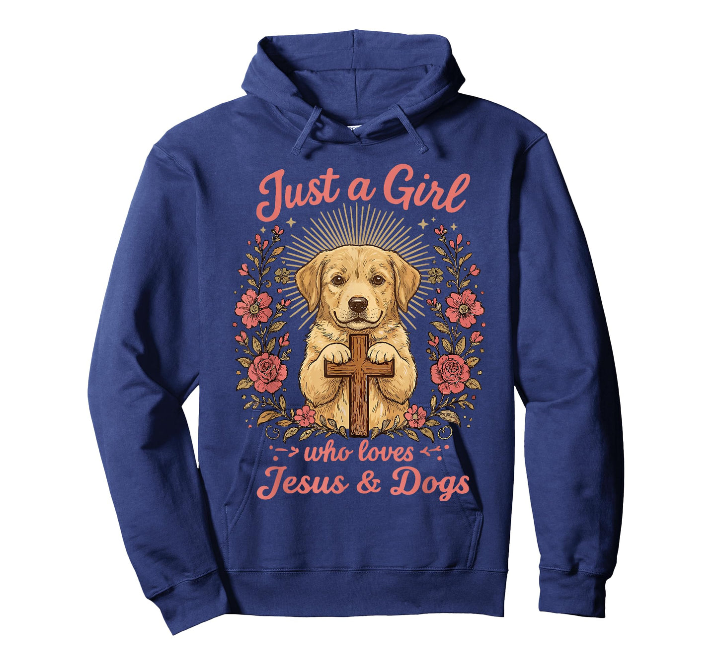 Just a Girl who Loves Jesus and Dogs Christian Dog Lover T-Shirt