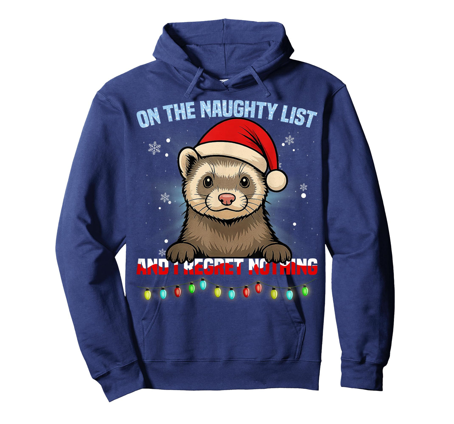 Funny Ferret Christmas Santa Hat Xmas Gifts Men Women Kid T-Shirt