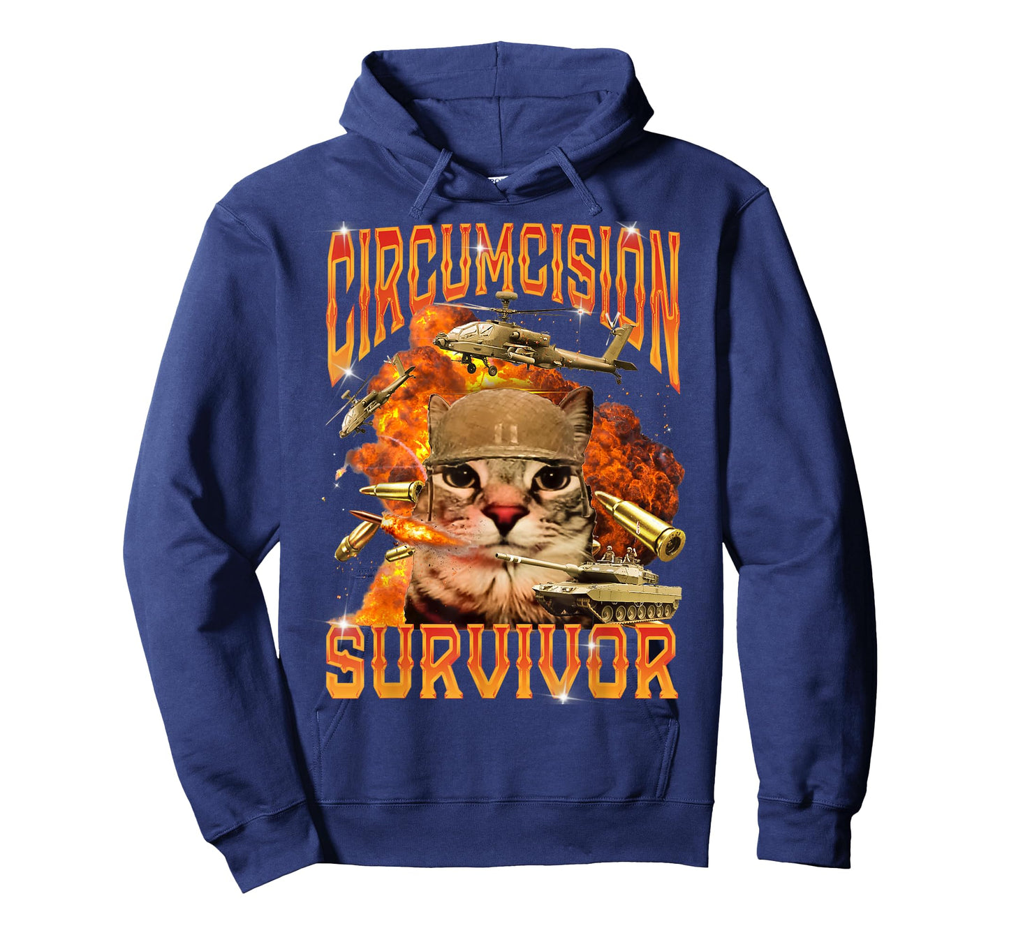 Circumcision Survivor Cat Meme Funny T-Shirt