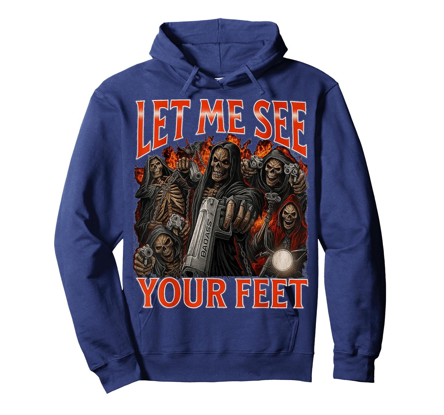 Let me See Your feet Funny Retro Grim Reaper Meme Joke T-Shirt