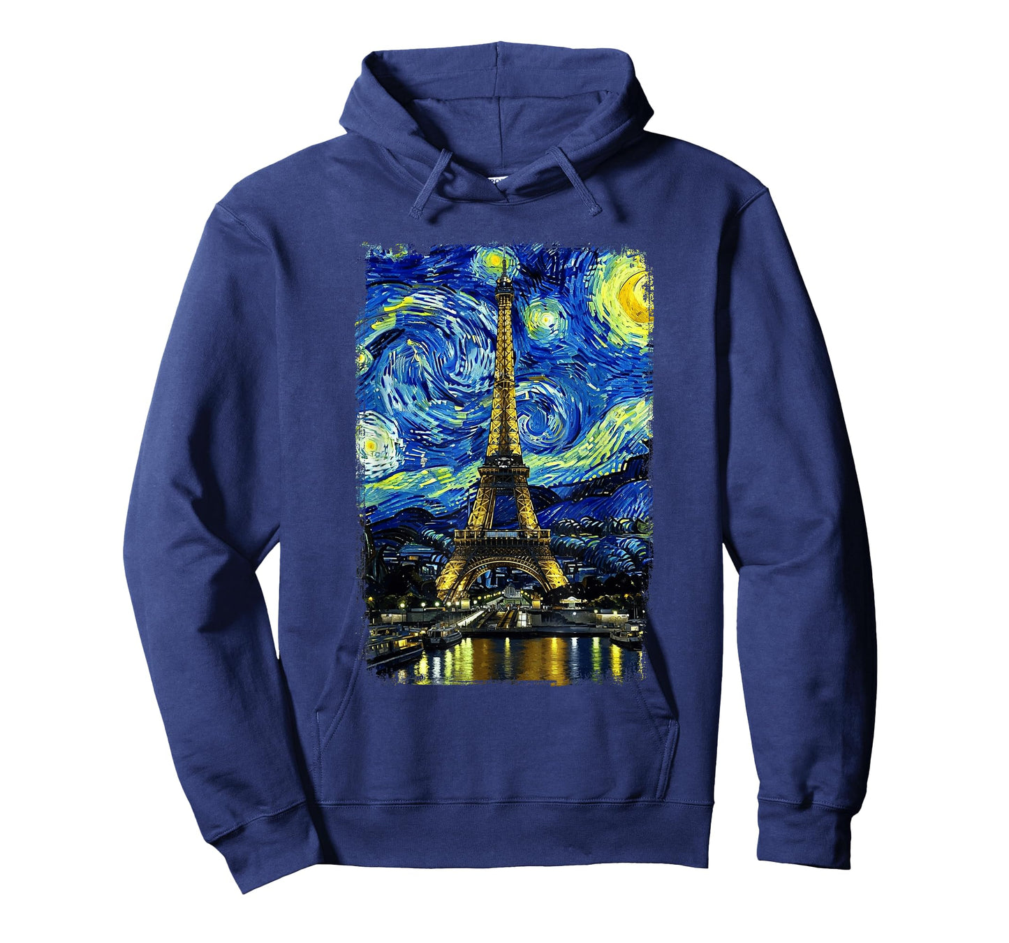 Eiffel Tower Van Gogh Starry Night Paris France Travel T-Shirt