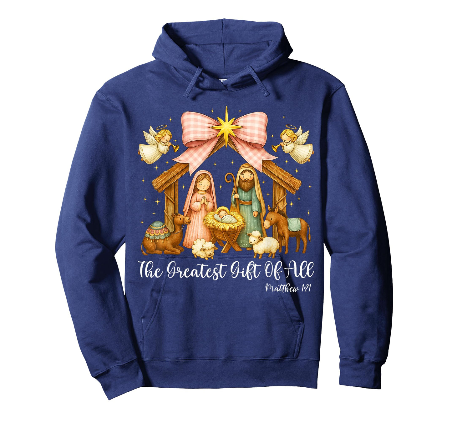 The Greatest Gift of All Nativity Scene Christian Christmas T-Shirt