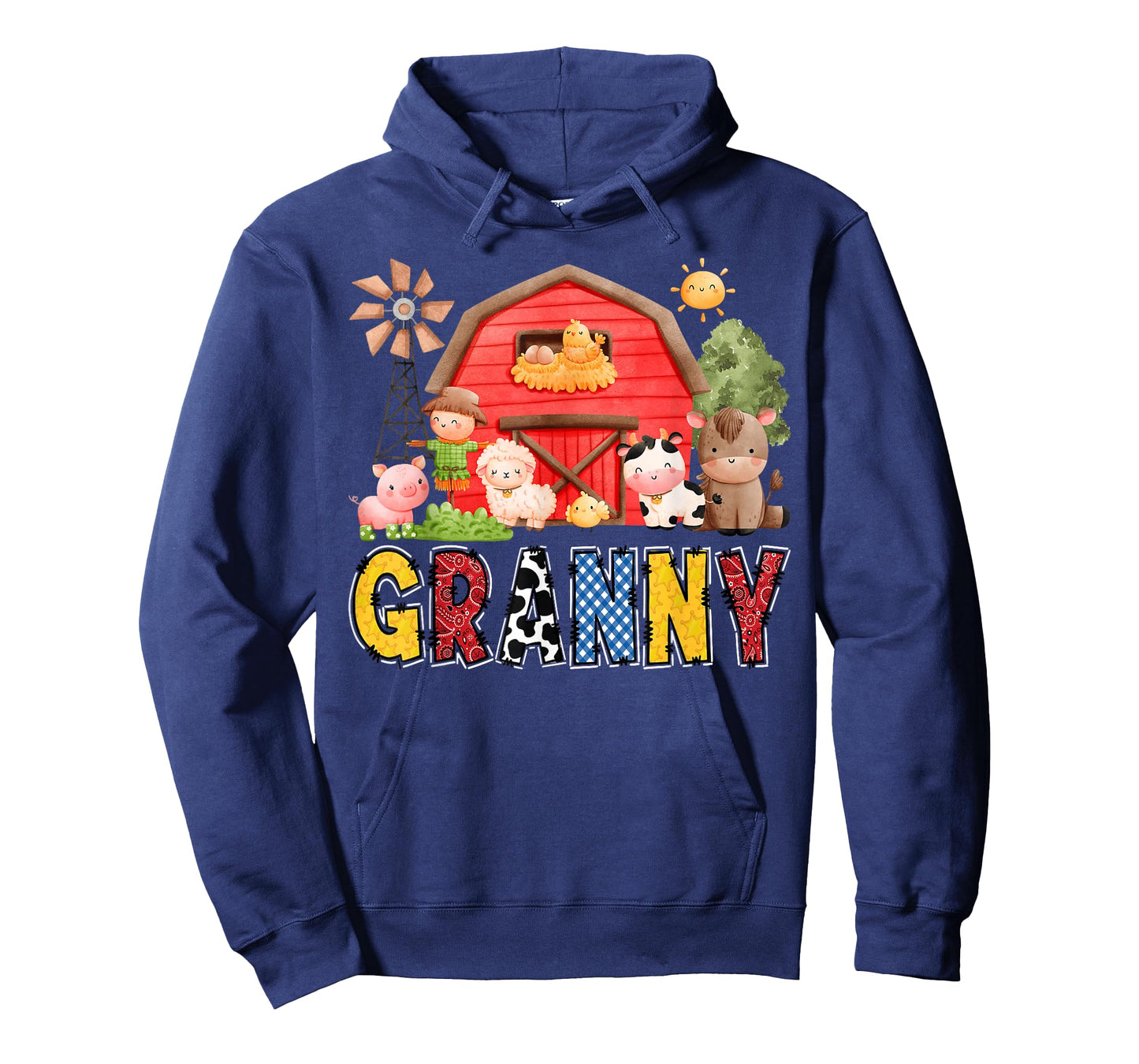 Granny Red Farm Cow Birthday Boy Matching Family Party T-Shirt
