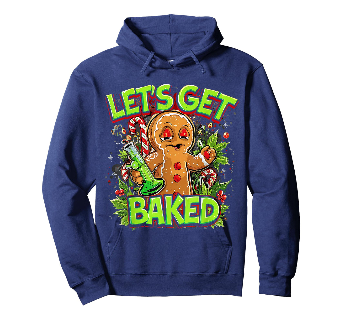 Let’s Get Baked Funny Gingerbread Christmas Design T-Shirt