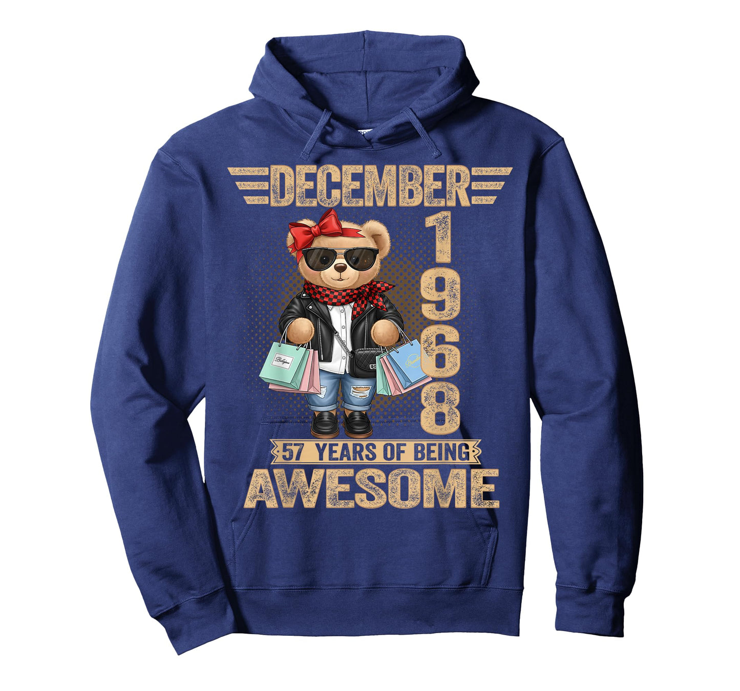 57 Year Old December 1968 Teddy Bear 57th Birthday Women T-Shirt
