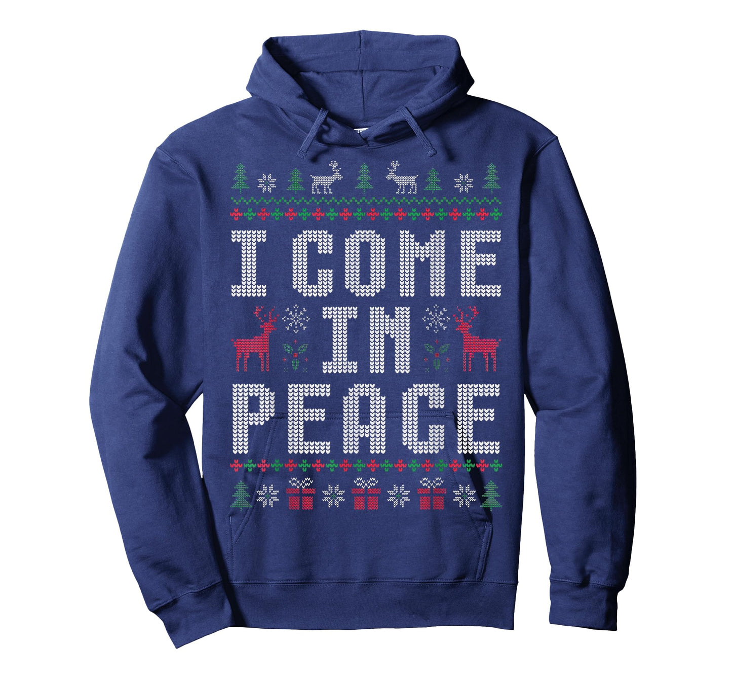 I Come in Peace Couple Matching Ugly Christmas Sweater T-Shirt