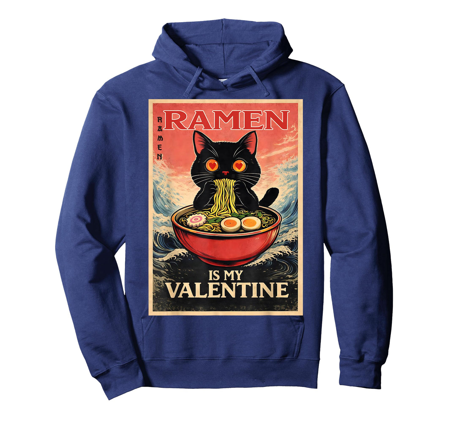 Ramen is My Valentine Funny Cute Cat Gifts for Men Women Kid T-Shirt