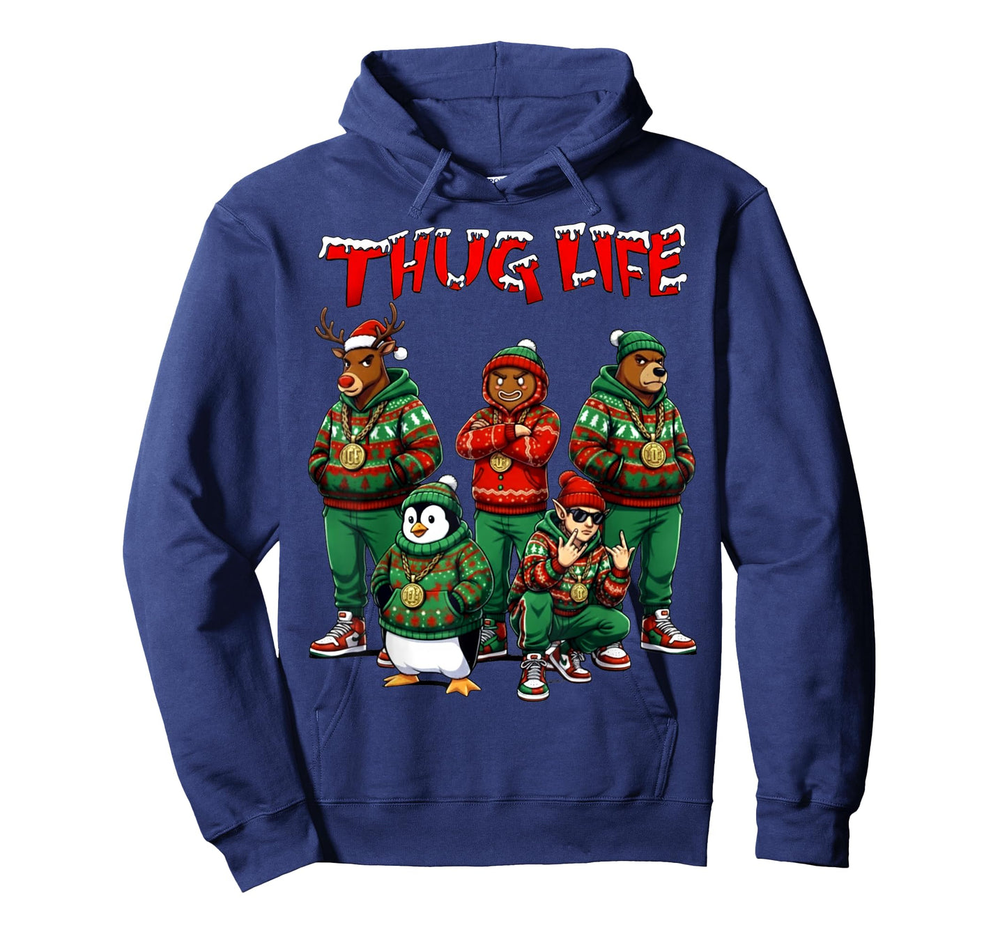 Hip Hop Holiday Crew - Ugly Christmas Sweater Rap Xmas Gift T-Shirt