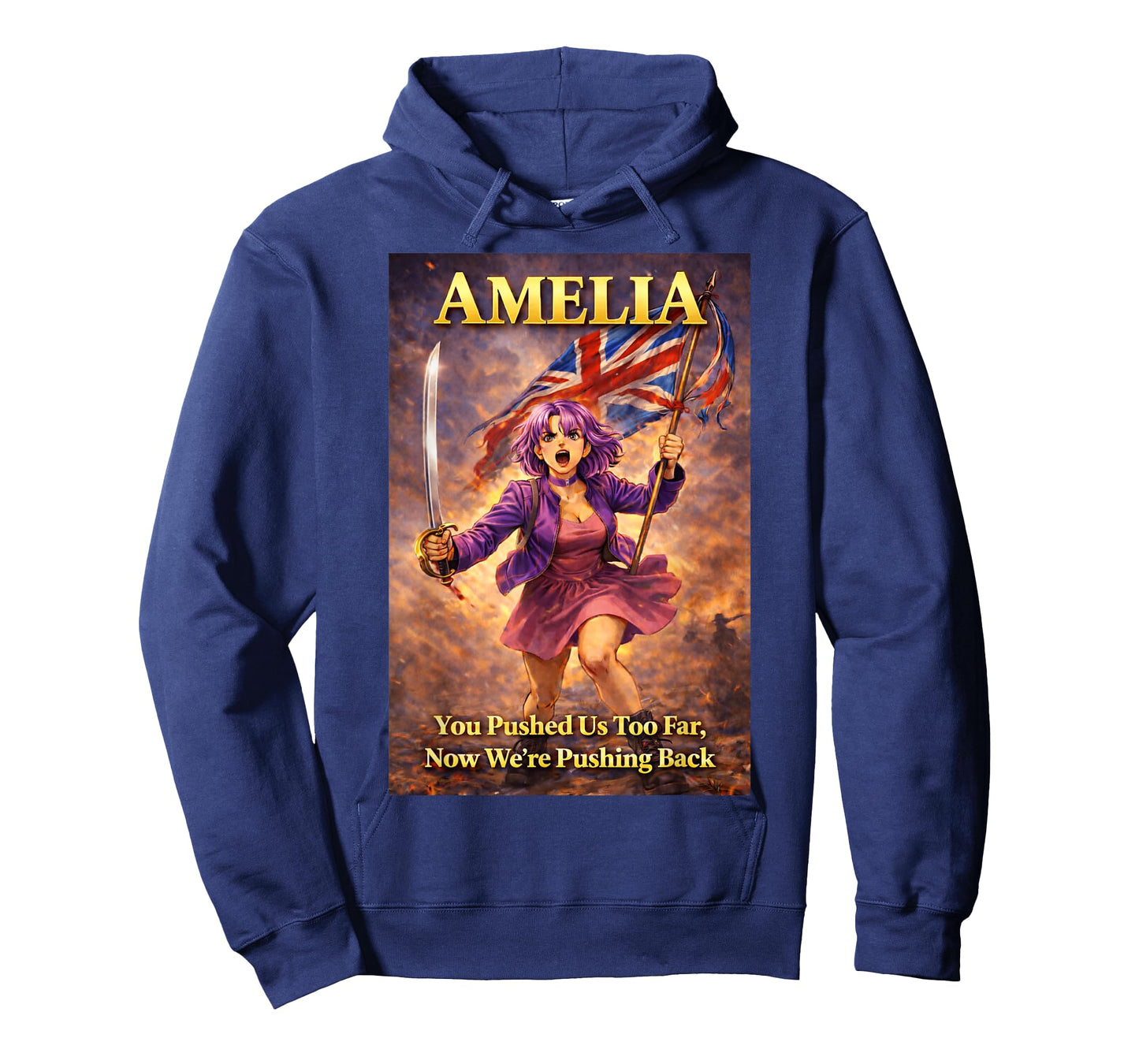 We are All Amelia Vintage UK Union Jack British England T-Shirt