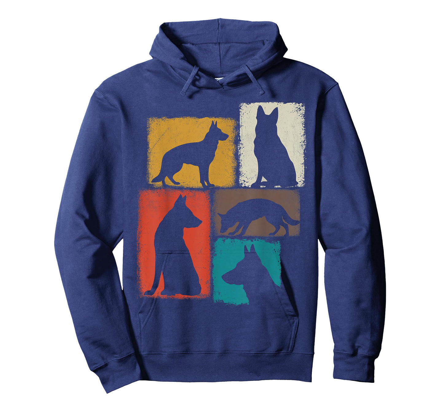 Shepherd Vintage Collage German Shepherd Mom Dad Dog Lover T-Shirt