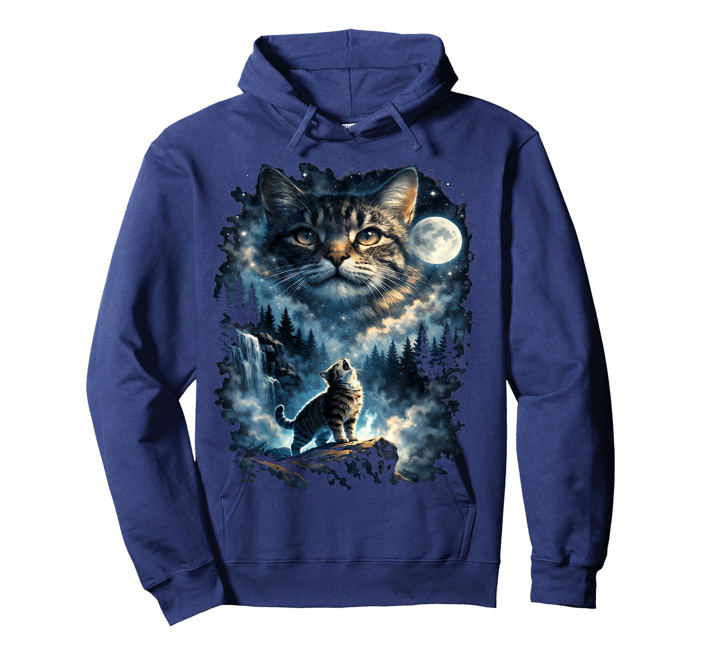 Cat Howling At Moon T-Shirt