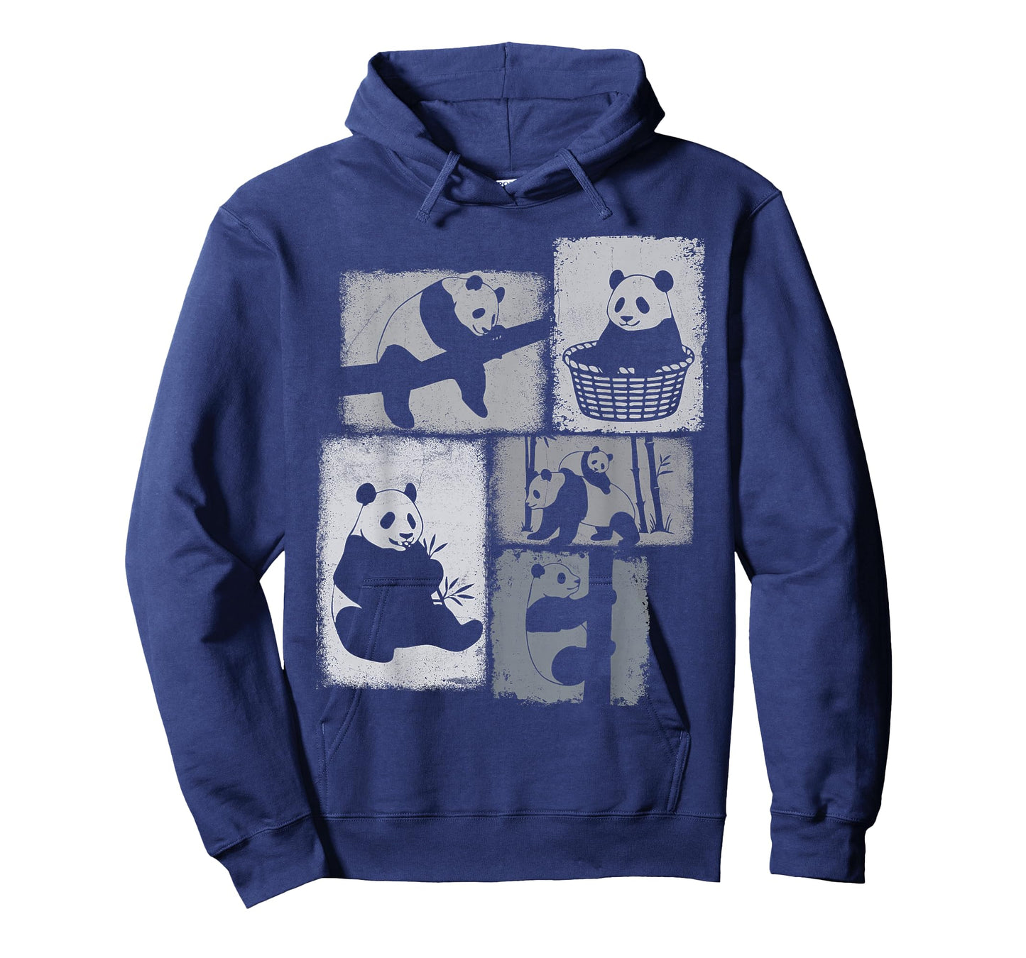 Panda Vintage Collage Bamboo Animal Lover T-Shirt