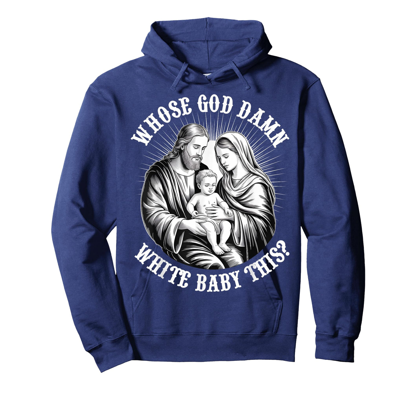 Whose God Damn White Baby is This, Retro Christian Christmas T-Shirt