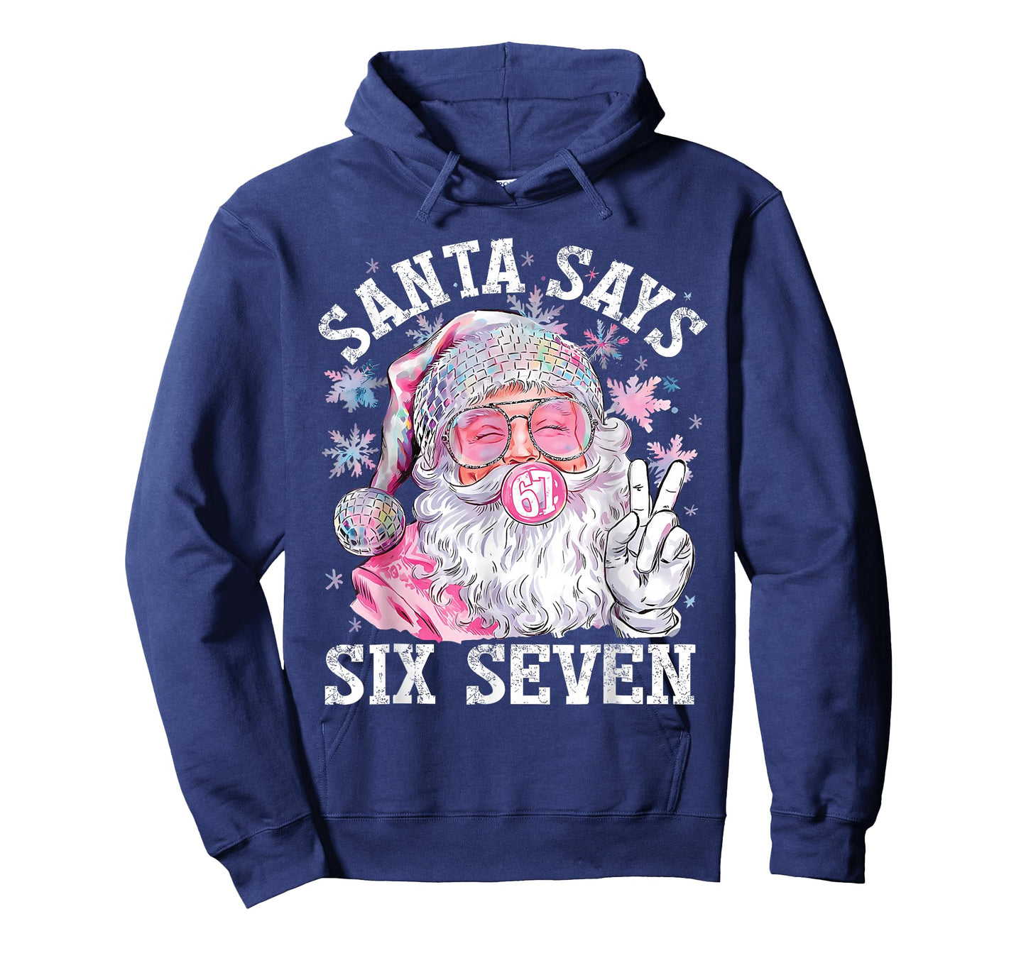 Funny Santa Says Six Seven Christmas 67 Meme Xmas Boys Girls T-Shirt