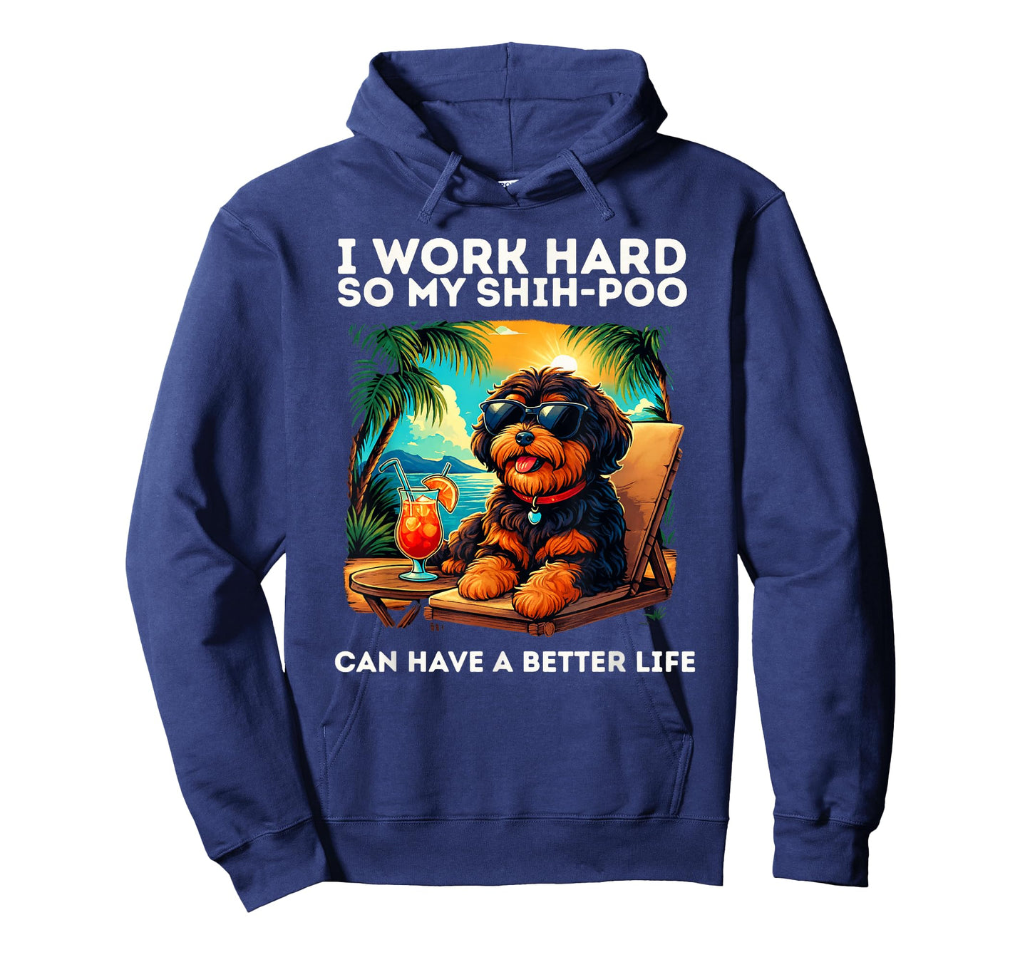 Shih Poo Lover Design Funny Shih Poo Dog T-Shirt