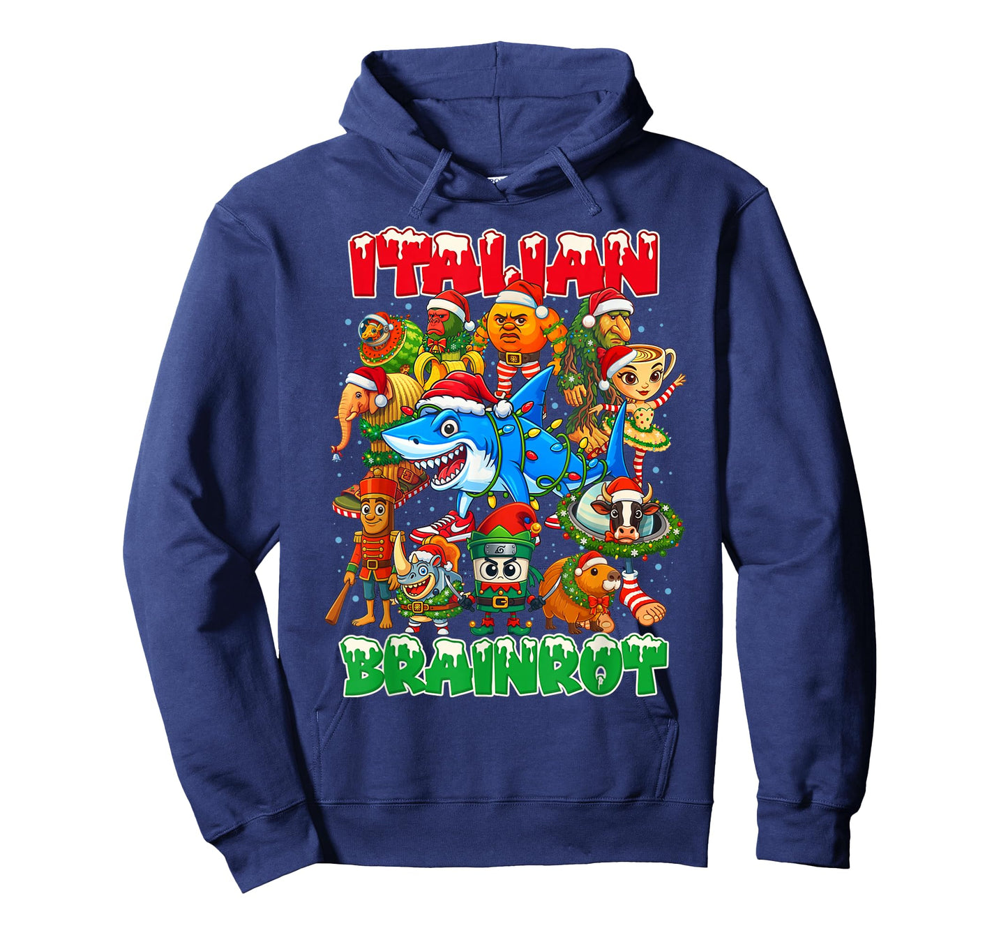 Funny Christmas Italian Brain Rot Italian Brainrot Boy Kids T-Shirt