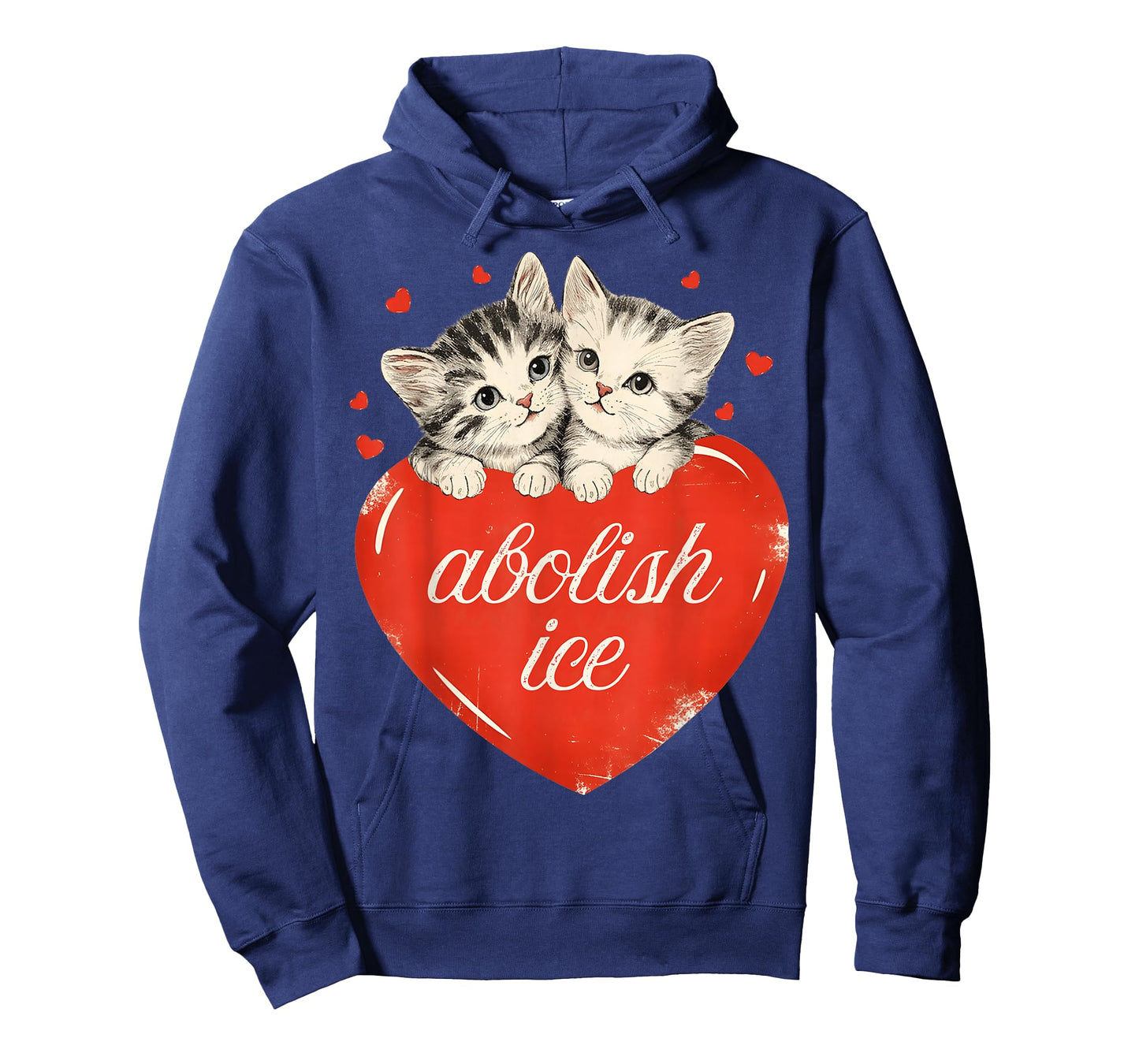 Funny Abolish ICE, Cute Cat Valentines Women Girl T-Shirt