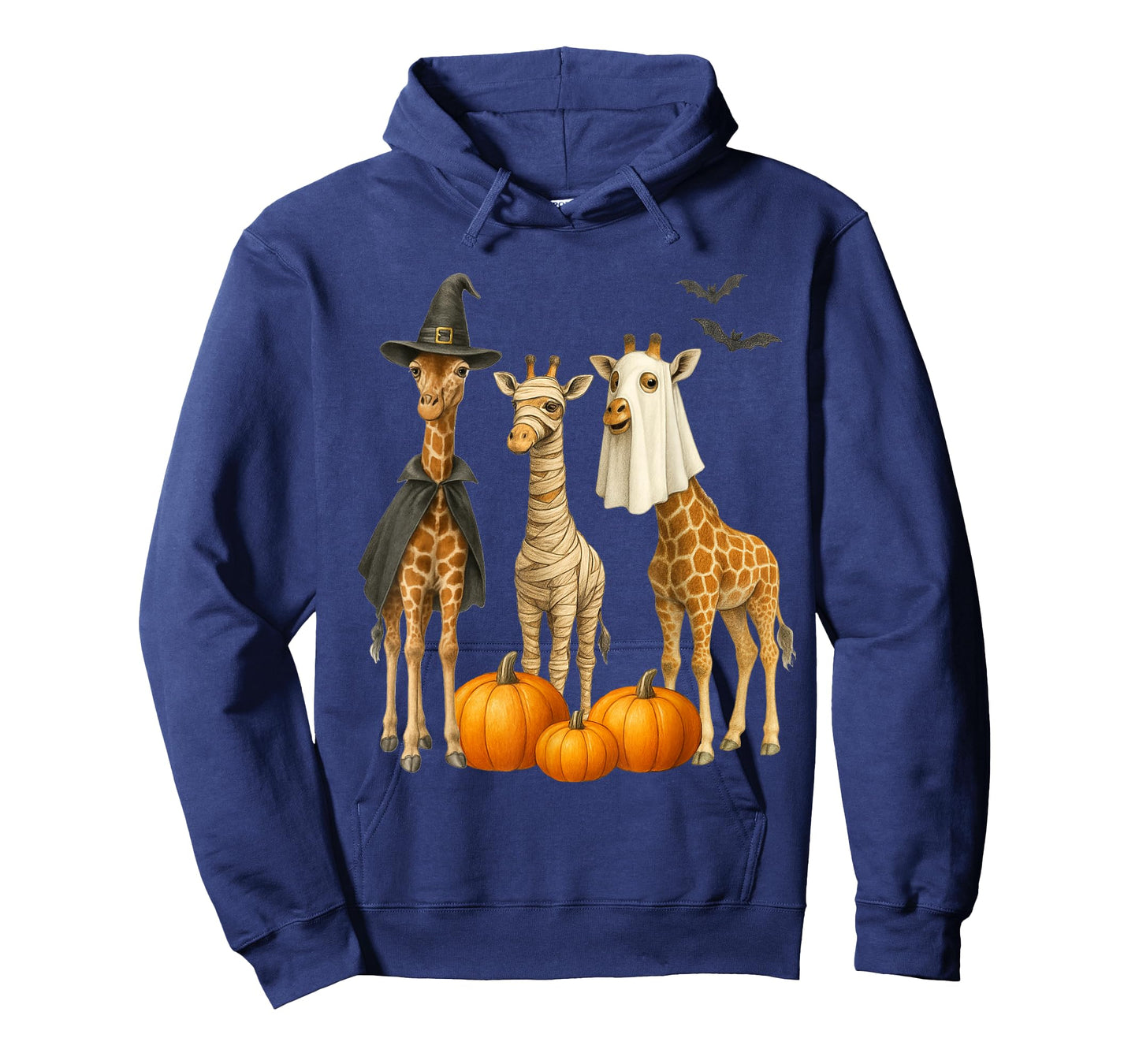 Giraffe Boo Mummy Witch Halloween Costume Giraffe Pumpkin T-Shirt