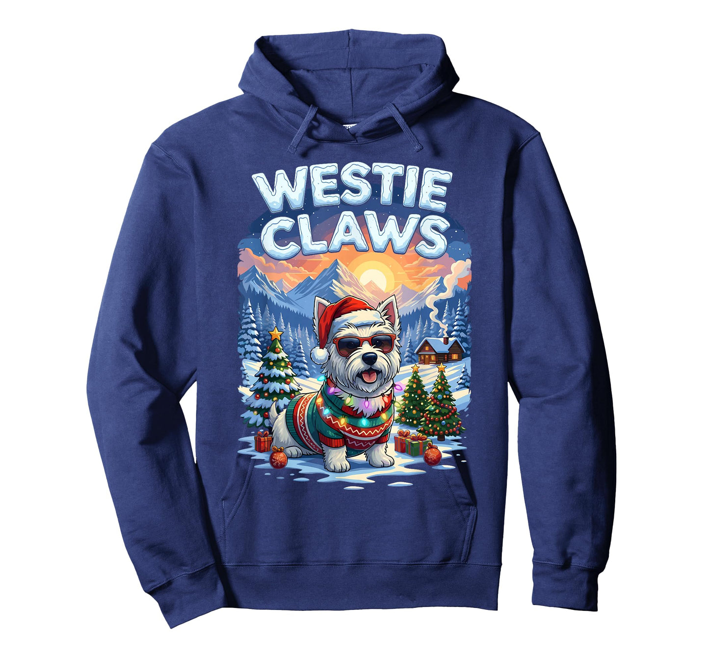 Christmas Santa Westie Claws Dog Owner West Highland Terrier T-Shirt