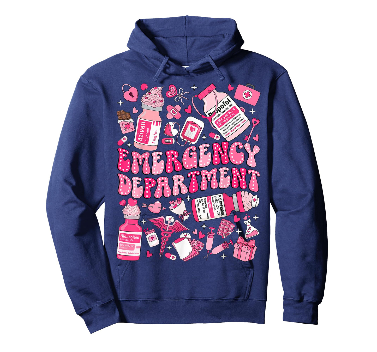 Retro Emergency Department ED ER Nurse Valentines Day Women T-Shirt