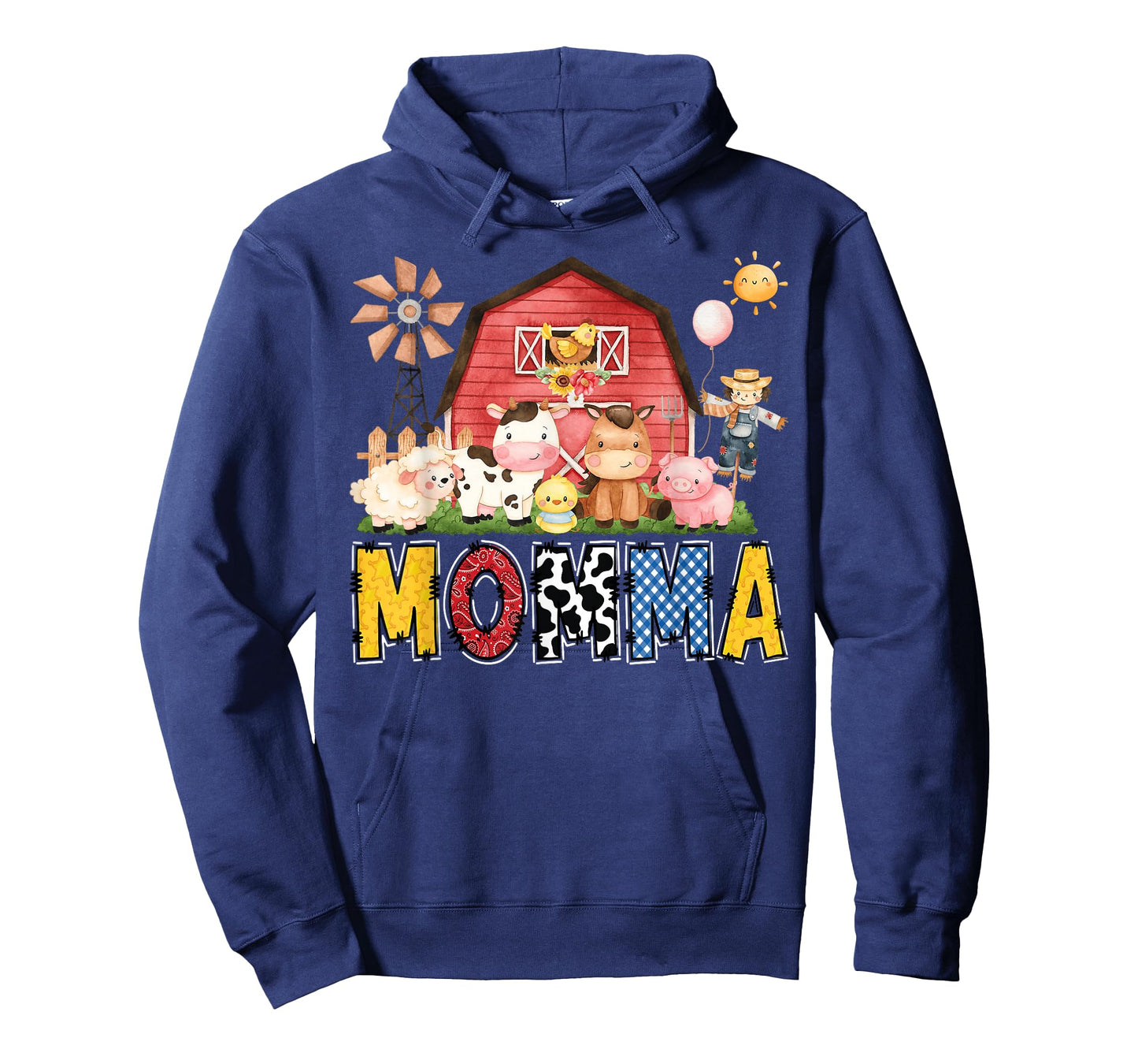 Momma Farm Cow Birthday Boy Matching Family Party T-Shirt